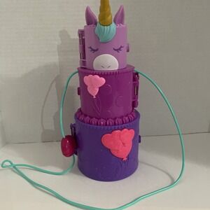 Polly Pocket Spin 'N Surprise Birthday Cake Unicorn Storage Case